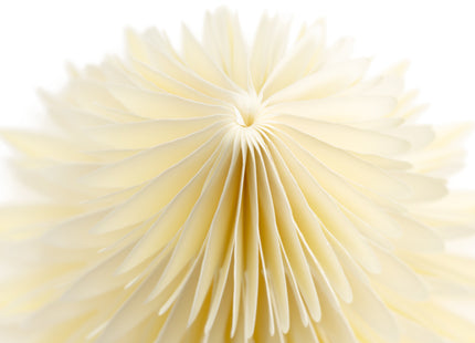 Kerstbal | Papier |  30 Cm | 3D | Ecru