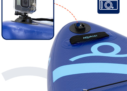 SUP Board - Opblaasbaar Paddle Board - Met Tas - Met Zitje -Inclusief Accessoires - Complete Set - Max. 150KG - 350x81cm - Blauw
