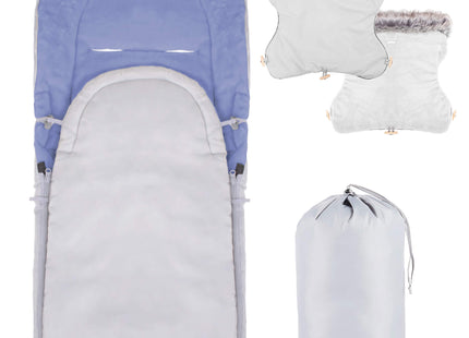 Voetenzak - Kinder Slaapzak - Grijs - Blauw - 90 CM