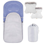 Voetenzak - Kinder Slaapzak - Grijs - Blauw - 90 CM