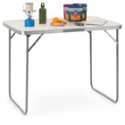 Campingtafel - Vouwtafel - Inklapbaar - Opvouwbaar - 90x60x70 cm - Wit