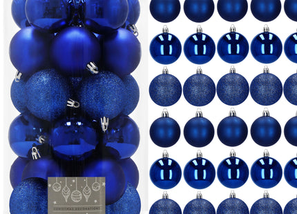 Kerstballen | 30 Stuks | 6 cm | Marineblauw