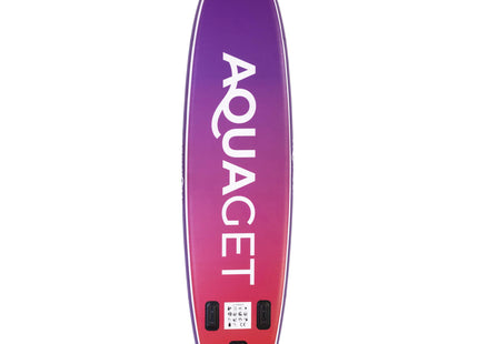 SUP Board - Opblaasbaar Paddle Board - Met Tas - Met Zitje -Inclusief Accessoires - Complete Set - Max. 220KG - 350x83,5cm - Paars/Rood