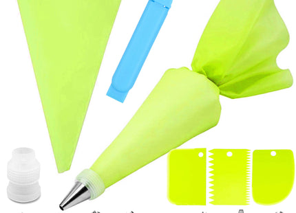 Taart Decoratie Set | 14-Delig | Herbruikbaar | Groen