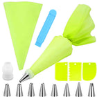 Taart Decoratie Set | 14-Delig | Herbruikbaar | Groen