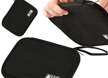 Etui | Reistas | Elektronica | Multifunctionele Elektronica Organizer | 25 x 19 x 2 cm | Zwart