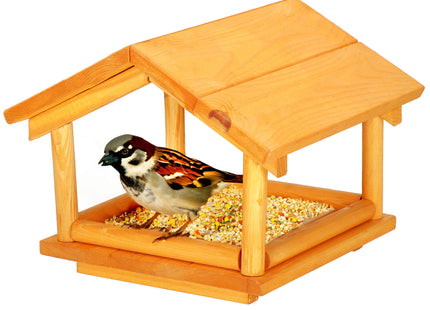 Vogelvoederhuisje - Vogelvoederplek - Vogelvoeding - Staand - Oranje - 26,5 x 27 x 25 cm
