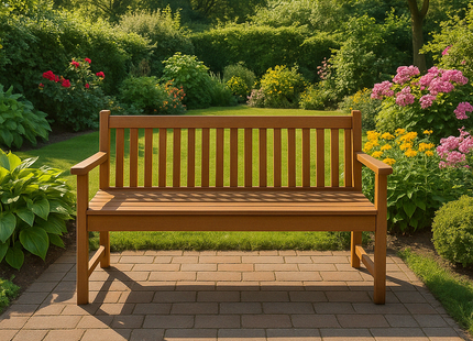 Tuinbank | Tuinbankje | Zitbank Buiten | Naaldhout | 160 x 56,5 x 87,5 cm | Bruin