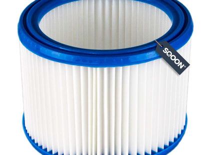 SQOON® Cilinderfilter Geschikt voor Nilfisk Aero series, Makita & Festool - 1 stuk - Origineelnummer 302000490 / 493826