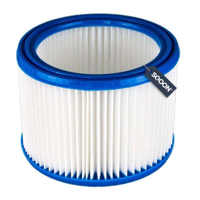 SQOON® Cilinderfilter Geschikt voor Nilfisk Aero series, Makita & Festool - 1 stuk - Origineelnummer 302000490 / 493826