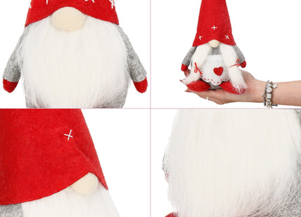 Kerstkabouter | Gnome | Gnoom | Zittend | 1 Stuk | 27 cm