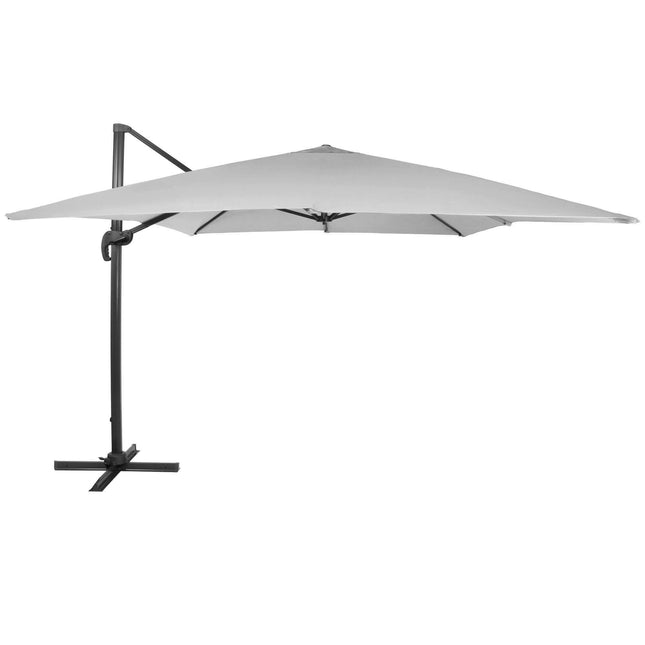 Parasol | Parasols | Kantelbaar | Met Ventilatie | Lichtgrijs | 290 x 390 cm