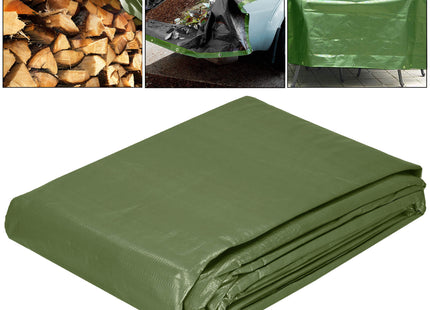 Afdekzeil | Dekzeil | Zeildoek | Waterdicht | PVC | 4 x 7 m | 120 g/m2 | Groen