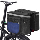 Fietstas - Dubbel - Opbergen - Zwart/Blauw - 15 L