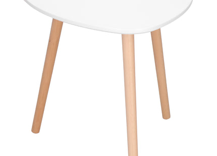 Salontafel - Scandinavische Stijl - Woonkamer - Eetkamer - Wit - 50x50x48 cm