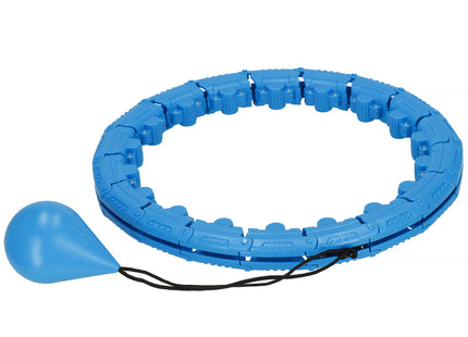 Hoelahoep - Hoepel - Fitness - Verstelbaar - Cardiotraining - Massage - Blauw