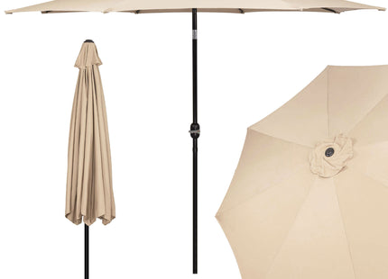 Parasol | Parasols | Kantelbaar | Met Ventilatie | Beige  | 300 cm