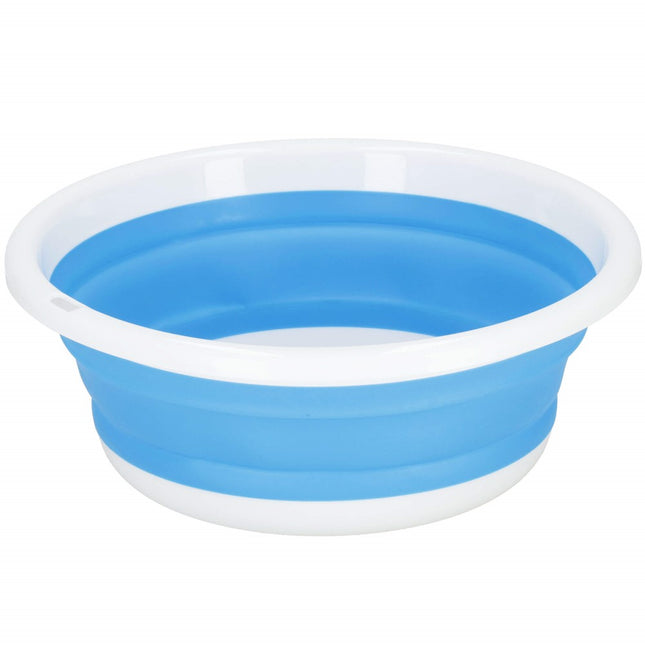 Spoelbak | Opvouwbare Spoelbak | Schaal | 4.5L | Blauw/Wit