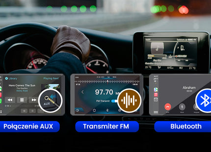 NexAdio® Carplay Scherm - Apple Carplay & Android Carplay - Touchscreen - Inclusief Achteruitrijcamera - FM Transmitter - Aux Aansluiting - 7 Inch