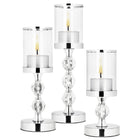 Kandelaars | Zilver | Metaal | Kunststof |  Set Van 3 | 28/35,5/41
