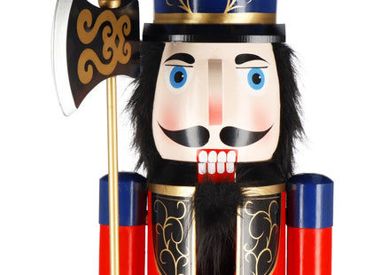 Notenkraker Kerst | Houten Soldaat | Kerstversiering | Rood/Blauw/Zwart/Goud | 152 cm
