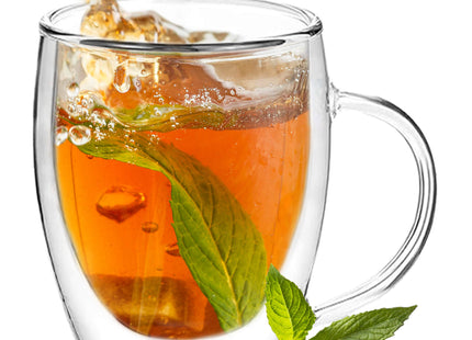 Dubbelwandig glas - Thermisch glas - Koffieglas - Thee glas - Warme en Koude dranken -300 ML