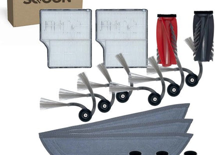 SQOON® vervangingsset geschikt voor Roborock Saros 10 - 15-delige onderhoudskit voor robotstofzuiger