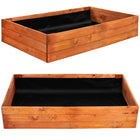 Kweekbak - Plantenbak - Moestuin - Planten - Hout - Naturel - 140 x 84 x 26,5 Cm