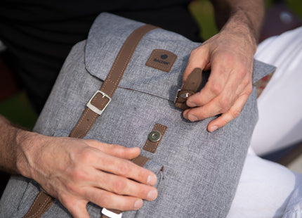 Baltan Rugzak - Backpack - Kopia - Grijs - Bruin