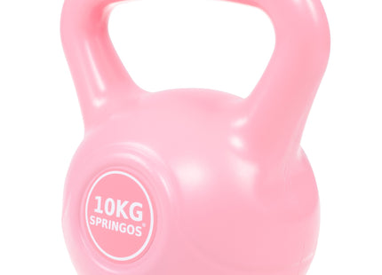 PVC Kettle Bell | Kettlebell | Roze | 10 kg