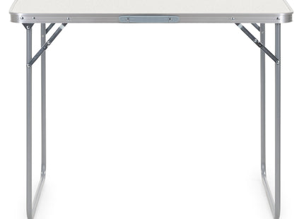Campingtafel - Vouwtafel - Inklapbaar - Opvouwbaar - 90x60x70 cm - Wit