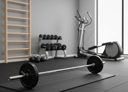 Actiget®  Halterstang | Barbell | Chroomstaal | 220 cm | 50 mm | 2 Klemmen