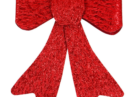 Kerstboomhanger | Strik | 2 Stuks | PVC | Rood