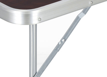 Campingtafel - Vouwtafel - Inklapbaar - Opvouwbaar - 70 x 50 x 60 - Donkerbruin
