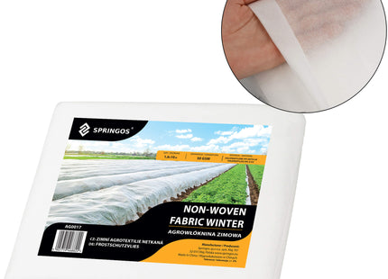 Vliesdoek - Plantenbescherming - 50g/M2 - 10x1.6 M - Wit