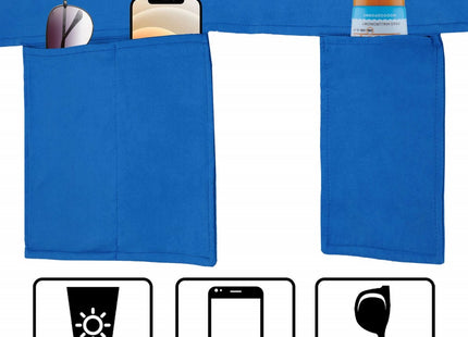 Strandlaken Voor Ligbed | Badlaken | Strandhanddoek | Microvezel | 210 x 75 cm | Blauw