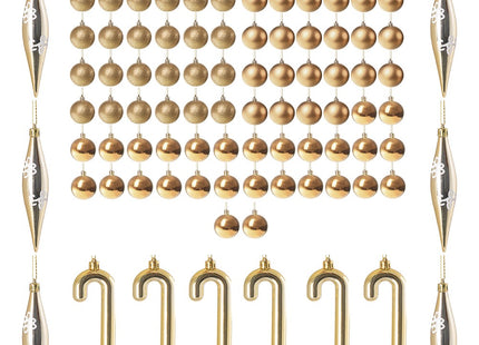 Kerstballen | 100 Stuks | Goud Tinten