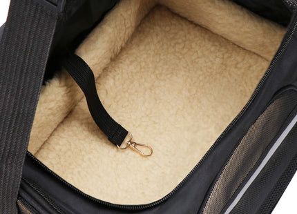 Reismand - Transporttas - Draagbaar - 12kg - Zwart - 27 x 44 x 24,5 cm