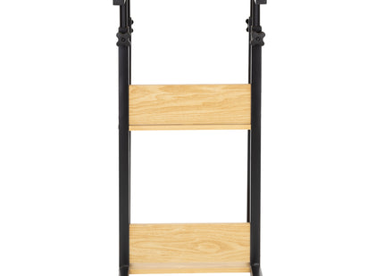 Bureau – Werkbureau – Computer Bureau – Bureautafel – Op Wielen – Verstelbaar - 73-85 X 40 X 80 CM – 20 Kg - Bruin - Metaal - Hout