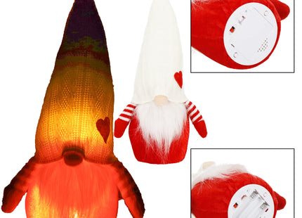 Kerstgnome | 1 Stuk | Lichtgevend | 35 cm