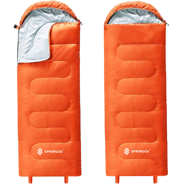Slaapzak | Slaapzakken | Dekenmodel | Inclusief Draagtas | 205 x 73 cm | Oranje