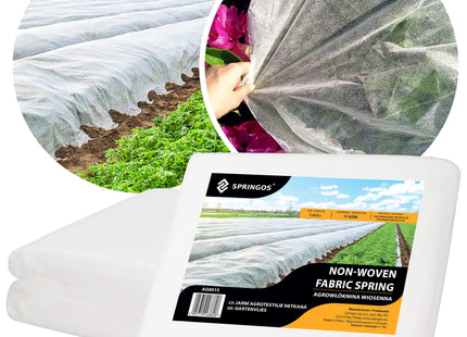 Vliesdoek - Plantenbescherming - 17g/M2 - 5x1.6 M - Wit