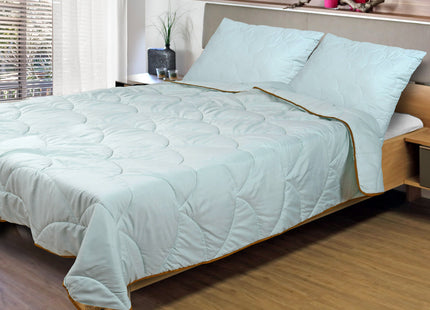 2-in-1 Dekbed - 140 x 200 cm - Seladongroen - Dekbed zonder overtrek - Anti Allergie & Ademend - All Year Dekbed - Zomerdekbed & Winterdekbed