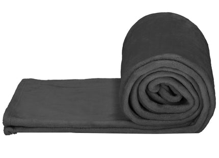 Fleece deken | Sprei | Deken | Woonaccessoires | 70x160 cm | Grafiet