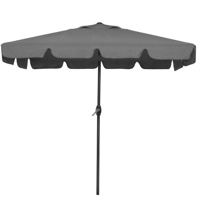 Parasol | Parasols | Kantelbaar | Met Ventilatie | Donkergrijs | 200 X 130 cm