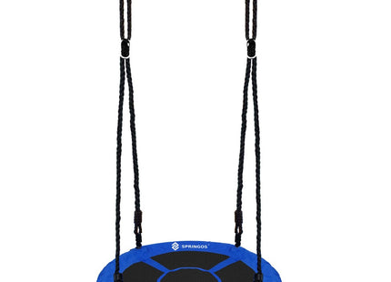 Nestschommel | Kinderschommel | Ø110 CM | Max 150 KG | Blauw/Zwart