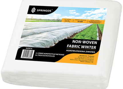 Vliesdoek - Plantenbescherming - 50g/M2 - 10x3.2M - Wit
