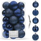 Kerstballen | 20 Stuks | 6 cm | Marineblauw