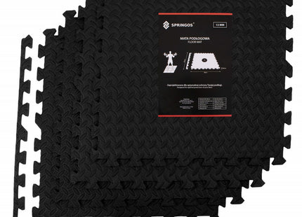 Puzzelmat | Fitness Vloer | Fitnessmat | Fitnesstegels | 60 x 60 cm | Set van 4