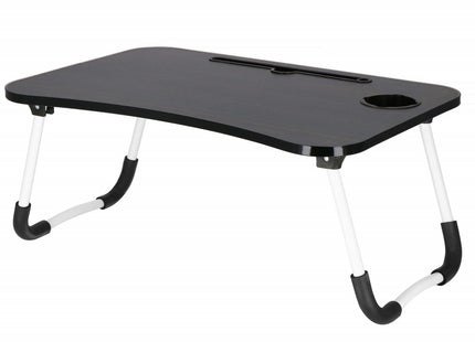 Laptoptafel | Bedtafel | Tablethouder | Laptopstandaard | 60 x 40 cm | Zwart Hout